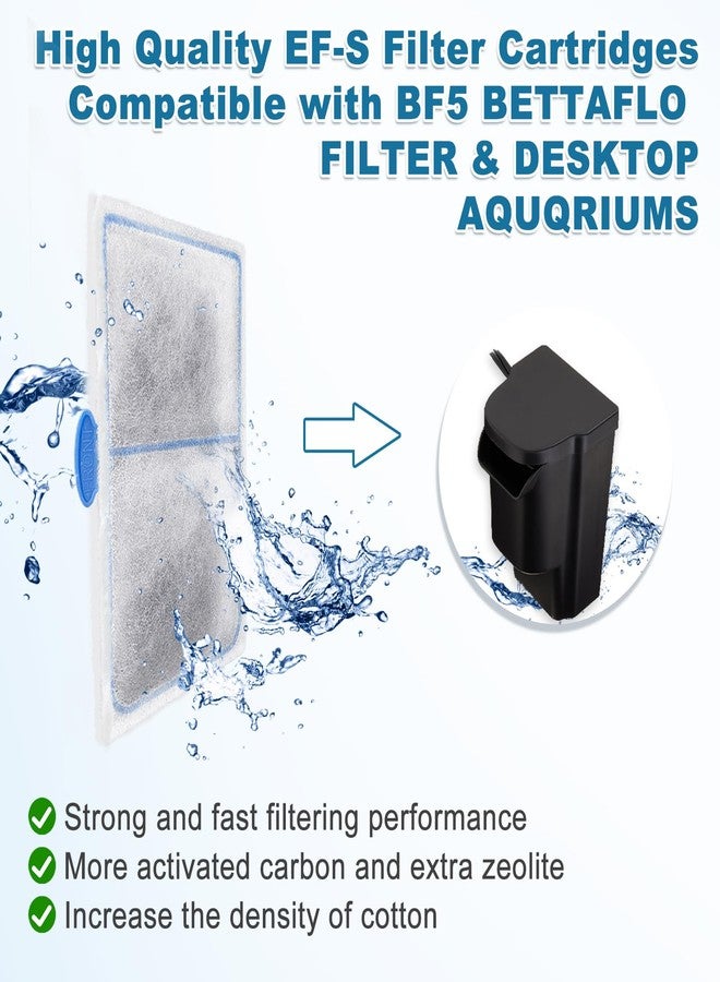 driamor 24 Pack Filter Cartridges Compatible with EF-S Element and BF5 BETTAFLO Filter, Thickened Fish Tank Replacement Filters Cartridge with Zeolite - Image 2